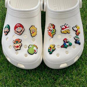16 Mario Brothers Gamer Shoe Charms Bundle
